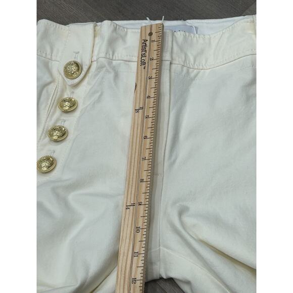 NWT Derek Lam 10 Crosby Women's Soft White Robertson Flare Trouser Pants Size 6 - Picture 14 of 15